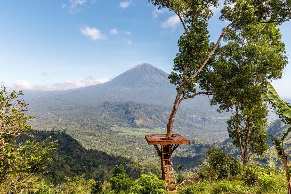 a view of Teletubbies Hill in Nusa Penida