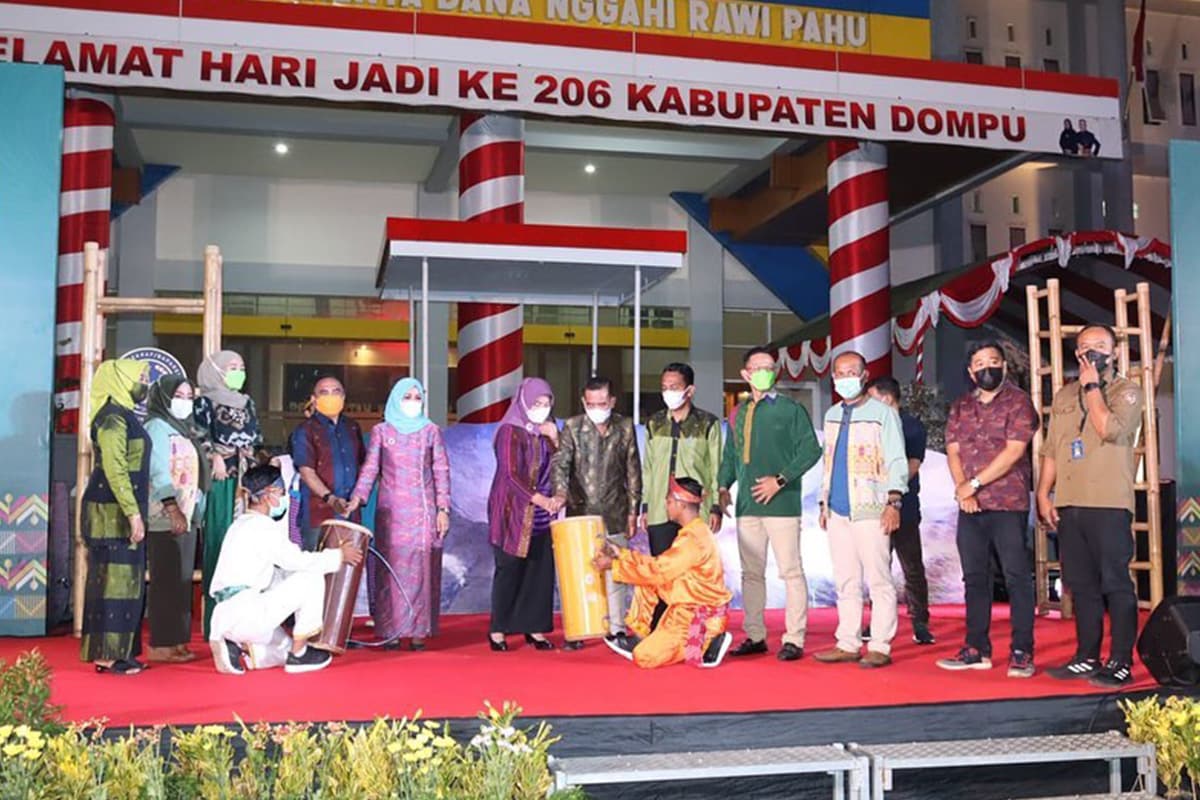 Sambutan dari Bupati di Festival Tambora